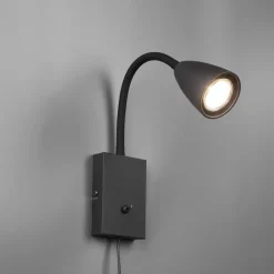 Leselamper>Trio Lighting Wanda vegglampe - Svart