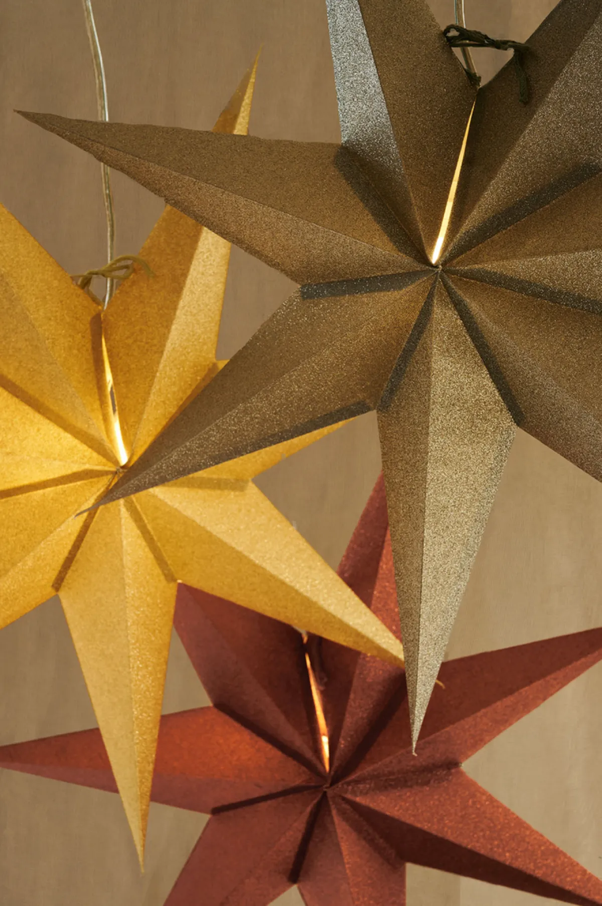 Adventsstjerner>Watt & Veke Julestjerne Tilly 60 Gold Messing