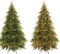 Kunstig Juletre>Trend Collection Weeping Bruce juletre med lys 2,28 meter - Dimbar Grønn