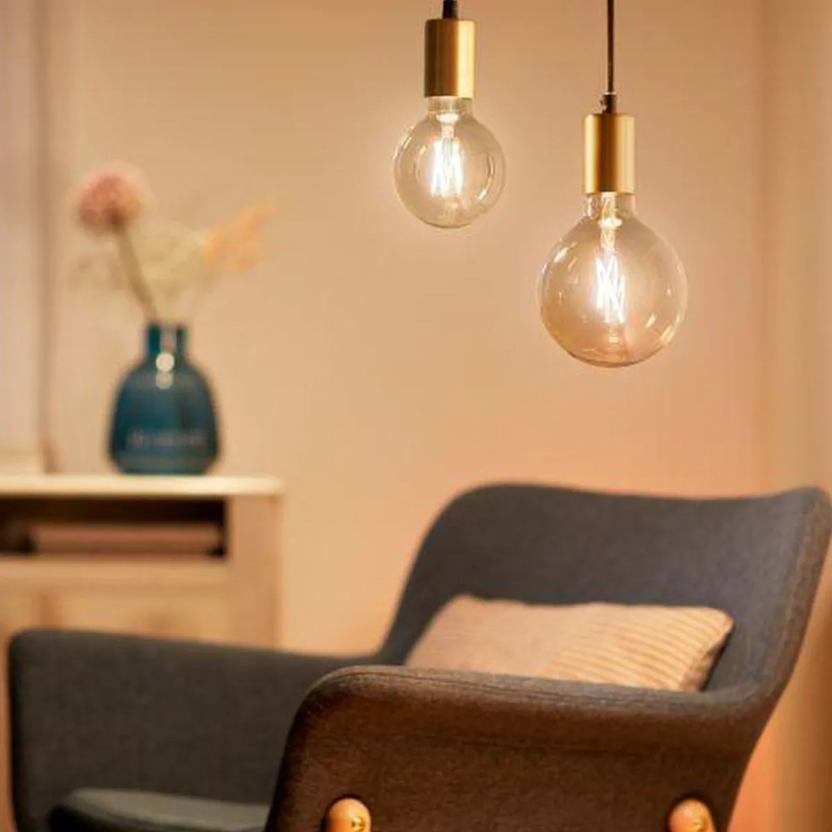 Led-Smartlyspærer|Led-Pærer Smart E27 Sokkel>WiZ E27 Lyspære filament G125 6,7W Wifi - Justerbar fargetemperatur 2000-5000 Kelvin