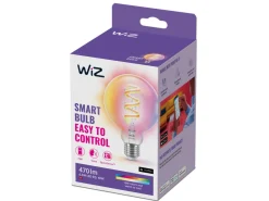 Led-Smartlyspærer|Led-Pærer Smart E27 Sokkel>WiZ E27 Lyspære filament G95 6,3W Wifi 2700-6500 Kelvin fullfarge RGB
