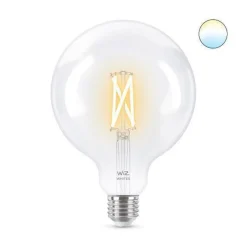 Led-Smartlyspærer|Led-Pærer Smart E27 Sokkel>WiZ E27 Lyspære filament G125 6,7W Wifi - Justerbar fargetemperatur 2700-6500 Kelvin