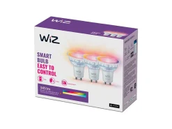 Led-Smartlyspærer|Led-Pærer Gu10 Sokkel>WiZ GU10 Lyspære 4,7W Wifi - Fullfarge 3 pakning