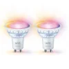 Led-Smartlyspærer|Led-Pærer Gu10 Sokkel>WiZ GU10 Lyspære 4,7W Wifi - Fullfarge 2 pakning