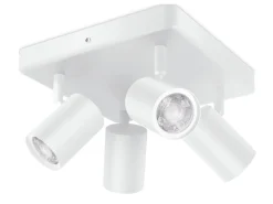 Kjøkkenbelysning Tak|Wiz>WiZ Smart Imageo 4 lys spot 4x5W 2700-6500K RGB Fullfarge Wîfi - Hvit
