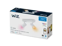 Kjøkkenbelysning Tak|Wiz>WiZ Smart Imageo dobbel spot 2x5W 2700-6500K RGB Fullfarge Wîfi - Hvit