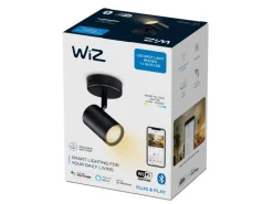 Kjøkkenbelysning Tak|Wiz>WiZ Smart Imageo enkelt spot 5W 2700-6500K Wîfi - Svart
