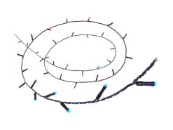 Lysslynger|Lysslynger>WiZ smart lyslenke 20 meter IP44 13W - Wifi Svart