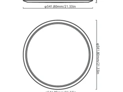 Kjøkkenbelysning Tak|Wiz>WiZ Smart Superslim taklampe 32W 2700-6500K RGB fullfarge 55 cm Wîfi - Svart