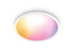 Kjøkkenbelysning Tak|Wiz>WiZ Smart Superslim taklampe 22W 2700-6500K RGB fullfarge 42 cm Wîfi - Hvit