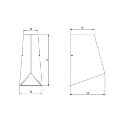 Utelamper Med Opp/Ned Lys>Norlux Yed vegglampe opp/ned utendørs 2x4W IP54 - Mørk Grå