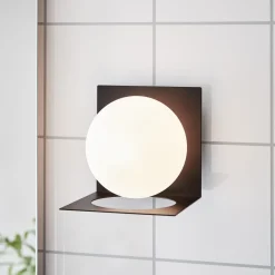 Baderomsbelysning Vegg>Marksløjd Zenit vegglampe IP44 - - Svart