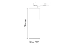 Lightup-Pris|Zip Spotskinner>Sg Armaturen As Zip Tube Mini spot 14W LED 3000K